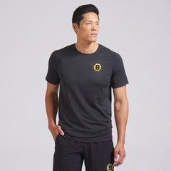 Boston Bruins lululemon Metal Vent Tech Short-Sleeve Shirt - Graphite Grey - NHL 202165043