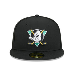 Anaheim Ducks New Era Core 59FIFTY Fitted Hat - Black - NHL 202165707