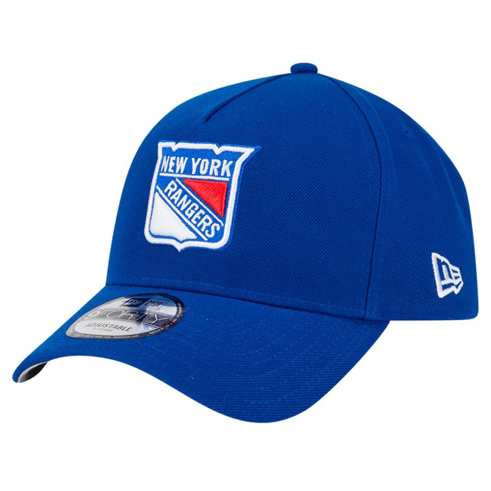 New York Rangers New Era Core A-Frame 9FORTY Adjustable Hat - Blue - NHL 202165744