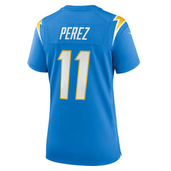 Nike Luis Perez Los Angeles Chargers Women's Team Game Jersey Powder Blue