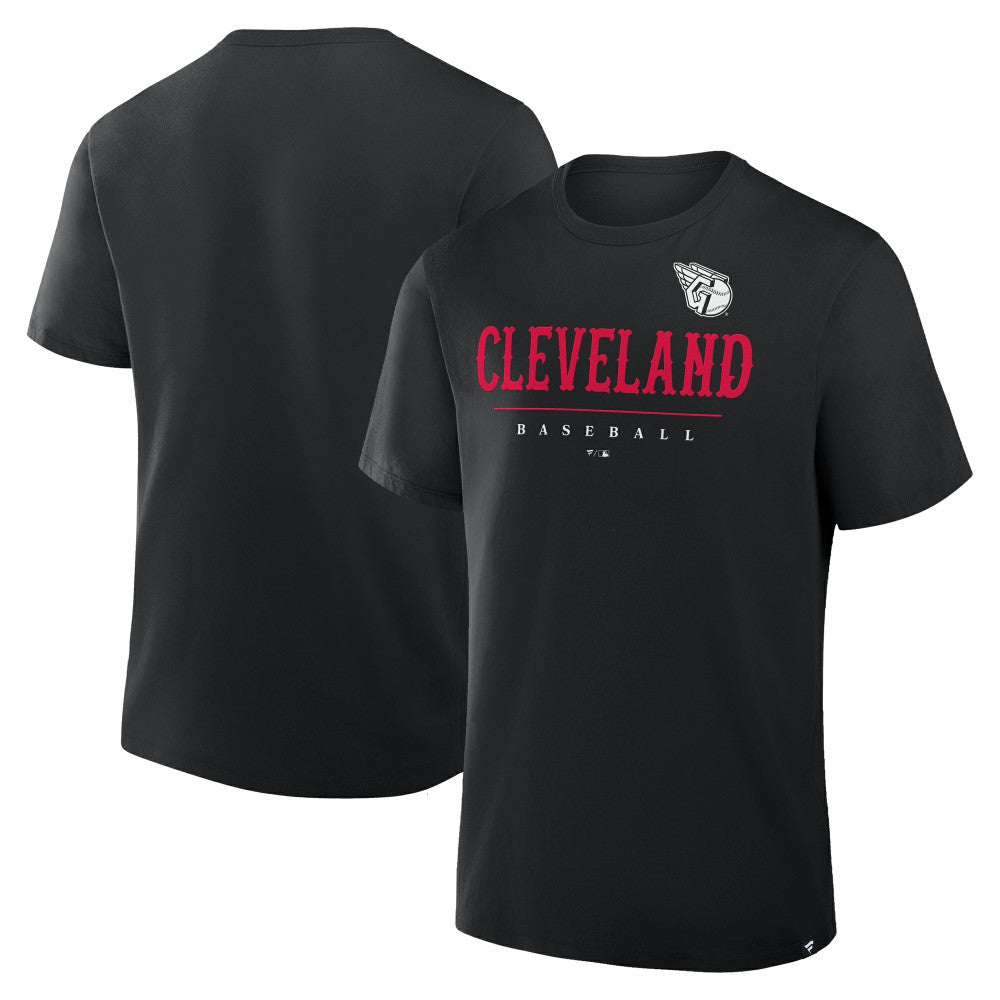Cleveland Guardians Fanatics Color Pop Legacy Clubhouse T-Shirt - Black - Fanatics Online