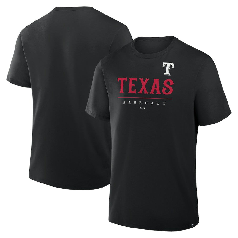 Texas Rangers Fanatics Color Pop Legacy Clubhouse T-Shirt - Black - Fanatics Sale