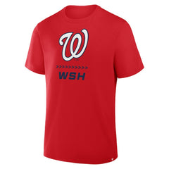 Washington Nationals Fanatics Clubhouse Legacy Side Swipe T-Shirt - Red - Fanatics Lifestyle