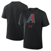 Arizona Diamondbacks Fanatics Clubhouse Legacy Side Swipe T-Shirt - Black - Fanatics Lifestyle