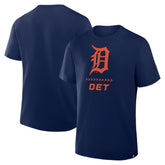 Detroit Tigers Fanatics Clubhouse Legacy Side Swipe T-Shirt - Navy - Fanatics Sale