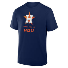 Houston Astros Fanatics Clubhouse Legacy Side Swipe T-Shirt - Navy - Fanatics Lifestyle