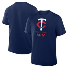 Minnesota Twins Fanatics Clubhouse Legacy Side Swipe T-Shirt - Navy - Fanatics Discount