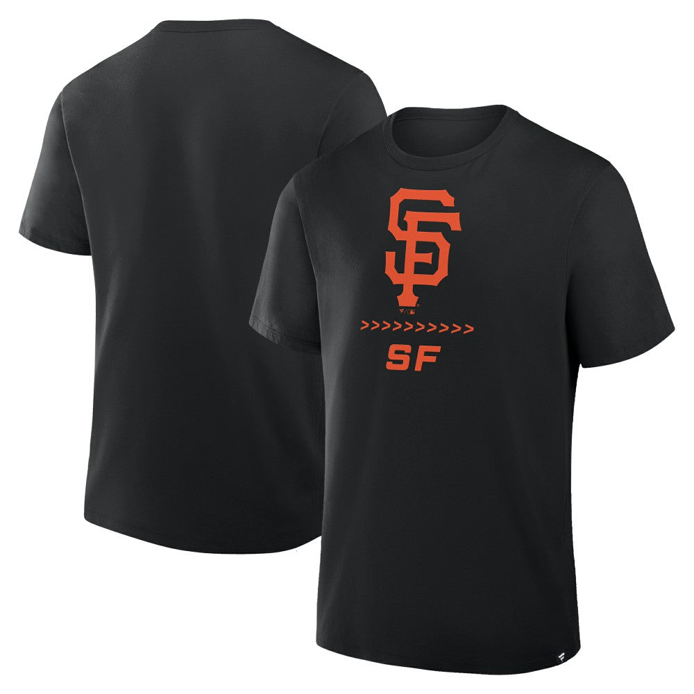 San Francisco Giants Fanatics Clubhouse Legacy Side Swipe T-Shirt - Black - Fanatics Lifestyle