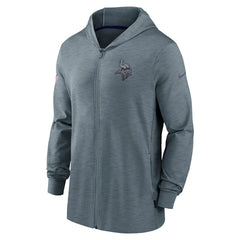 Nike Minnesota Vikings 2022/23 Sideline Pop Performance Full-Zip Hoodie Gray