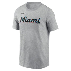 Sandy Alcantara Miami Marlins Nike Fuse Name & Number T-Shirt - Heather Gray - Nike Sale