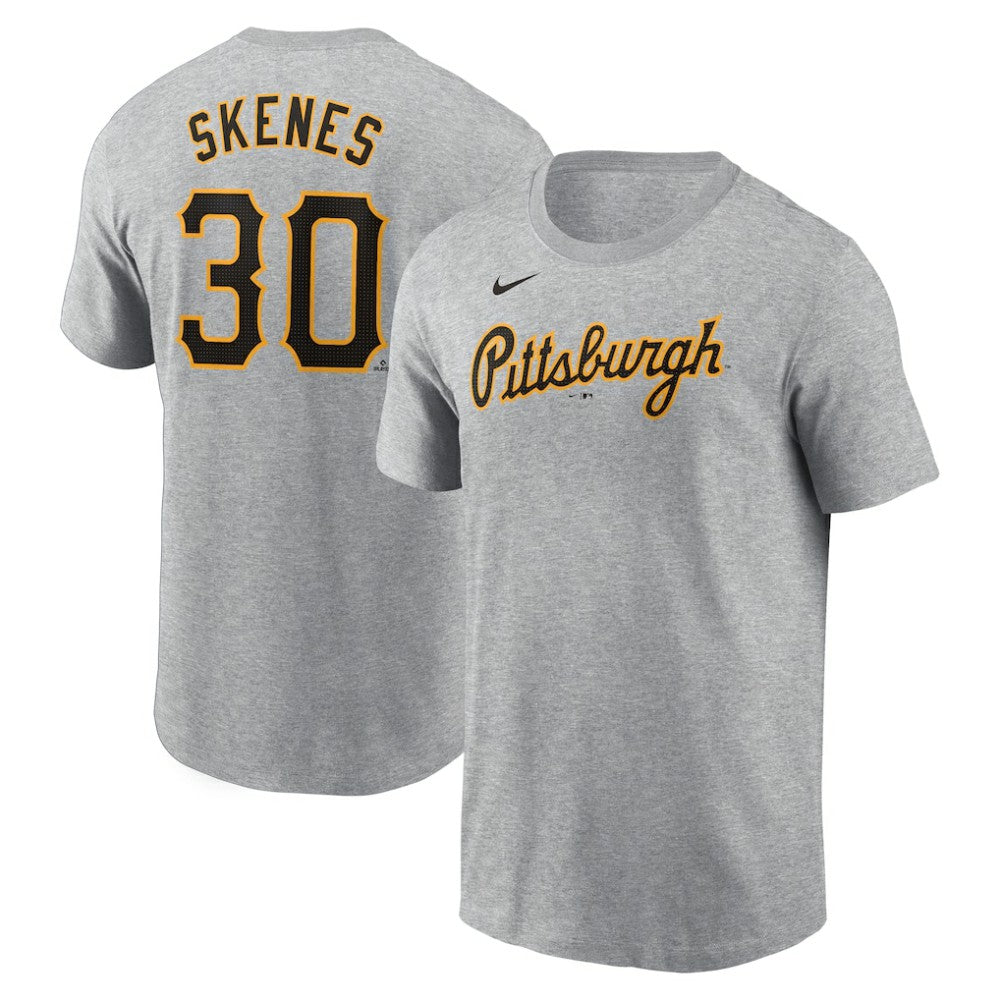 Paul Skenes Pittsburgh Pirates Nike Fuse Name & Number T-Shirt - Heather Gray - Nike Sale