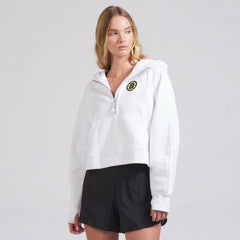 Boston Bruins lululemon Women's Scuba Oversized Half-Zip Hoodie - White - NHL 202168470