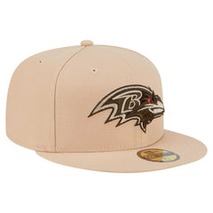 Baltimore Ravens New Era Candied Pecan 59FIFTY Fitted Hat Tan