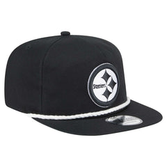 Pittsburgh Steelers New Era B-Dub Golfer Snapback Hat Black