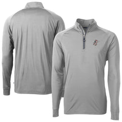 Cincinnati Reds Cutter & Buck Adapt Eco Knit Stretch Recycled Big & Tall Quarter-Zip Pullover Top - Gray - MLB Online