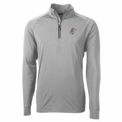 Cincinnati Reds Cutter & Buck Adapt Eco Knit Stretch Recycled Big & Tall Quarter-Zip Pullover Top - Gray - MLB Online