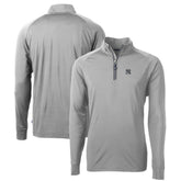 New York Yankees Cutter & Buck Big & Tall Adapt Eco Knit Stretch Recycled Quarter-Zip Pullover Top - Gray - MLB Sale