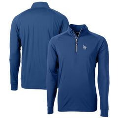 Los Angeles Dodgers Cutter & Buck Big & Tall Adapt Eco Knit Stretch Recycled Quarter-Zip Pullover Top - Blue - MLB Online