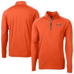 San Francisco Giants Cutter & Buck Adapt Eco Knit Stretch Recycled Quarter-Zip Pullover Top - Orange - MLB Sale