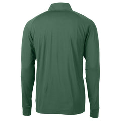 Athletics Cutter & Buck Stomper Adapt Eco Knit Stretch Recycled Quarter-Zip Pullover Top - Hunter Green - MLB Sale