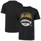 Paul Skenes Pittsburgh Pirates '47 Mustache Franklin T-Shirt - Black - 47 brand Sale