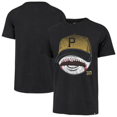 Paul Skenes Pittsburgh Pirates '47 Mustache Franklin T-Shirt - Black - 47 brand Sale