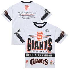 San Francisco Giants Mitchell & Ness Cooperstown Collection Team Origins Premium T-Shirt - White - Mitchell & Ness Lifestyle