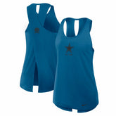 Nike Dallas Cowboys Women's Glory Open-Back Crisscross Dri-FIT Tank Top Navy