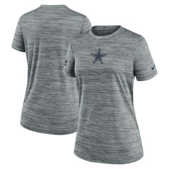 Nike Dallas Cowboys Women's Sideline Velocity Dri-FIT T-Shirt Gray