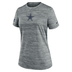 Nike Dallas Cowboys Women's Sideline Velocity Dri-FIT T-Shirt Gray