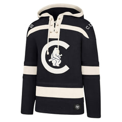Chicago Cubs '47 Superior Lacer Pullover Hoodie - Navy - 47 brand Online