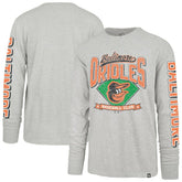Baltimore Orioles '47 Fair Ball Franklin Long Sleeve T-Shirt - Gray - 47 brand on Sale