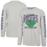 Colorado Rockies '47 Fair Ball Franklin Long Sleeve T-Shirt - Gray - 47 brand Online