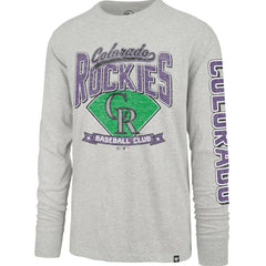 Colorado Rockies '47 Fair Ball Franklin Long Sleeve T-Shirt - Gray - 47 brand Online