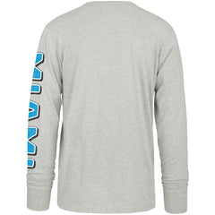 Miami Marlins '47 Fair Ball Franklin Long Sleeve T-Shirt - Gray - 47 brand on Sale