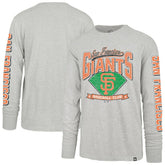 San Francisco Giants '47 Fair Ball Franklin Long Sleeve T-Shirt - Gray - 47 brand Lifestyle