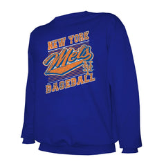 New York Mets Stitches Lightweight Crew Sweatshirt - Royal - MLB Lifestyle