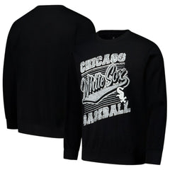 Chicago White Sox Stitches Lightweight Crew Sweatshirt - Black - MLB Sale