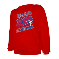 Philadelphia Phillies Stitches Lightweight Crew Sweatshirt - Red - MLB on Sale