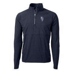 Kansas City Royals Cutter & Buck Adapt Eco Knit Hybrid Recycled Quarter-Zip Pullover Top - Navy - MLB Online