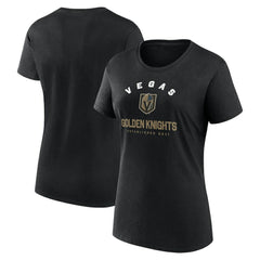 Vegas Golden Knights Logo Athletic Women's Unrivaled T-Shirt - Black - NHL 202179609