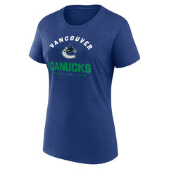 Vancouver Canucks Logo Athletic Women's Unrivaled T-Shirt - Blue - NHL 202179622