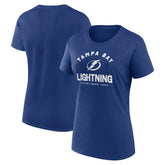 Tampa Bay Lightning Logo Athletic Women's Unrivaled T-Shirt - Blue - NHL 202179624