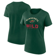 Minnesota Wild Logo Athletic Women's Unrivaled T-Shirt - Green - NHL 202179628