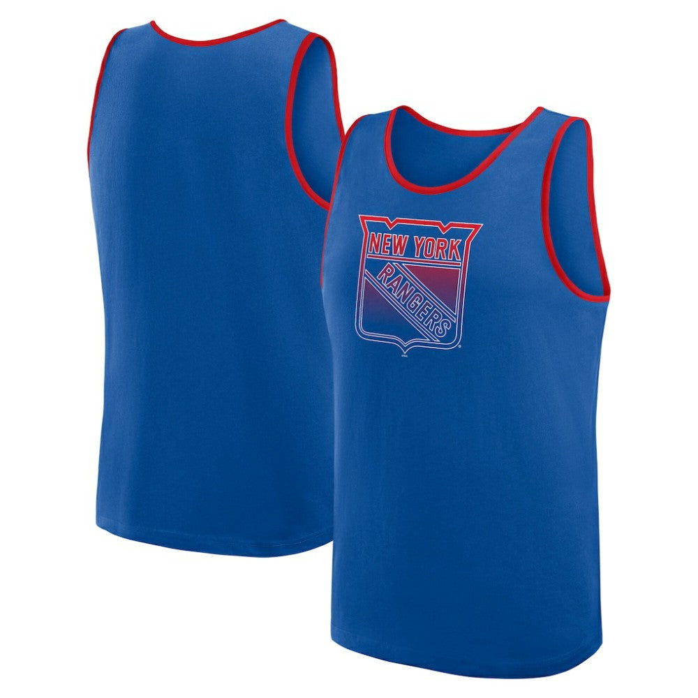 New York Rangers Logo Athletic Unmatched Success Tank Top - Blue - NHL 202179675