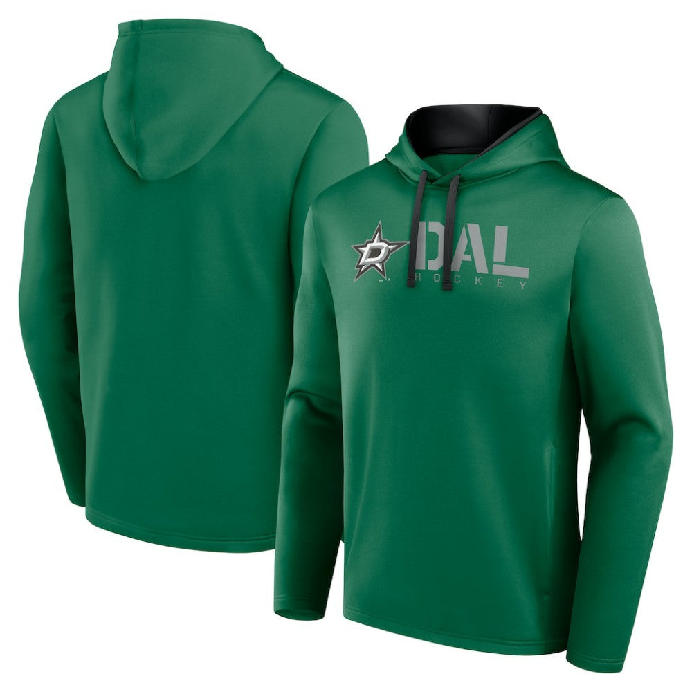 Dallas Stars Logo Athletic Head Start Pullover Hoodie - Kelly Green - NHL 202179733