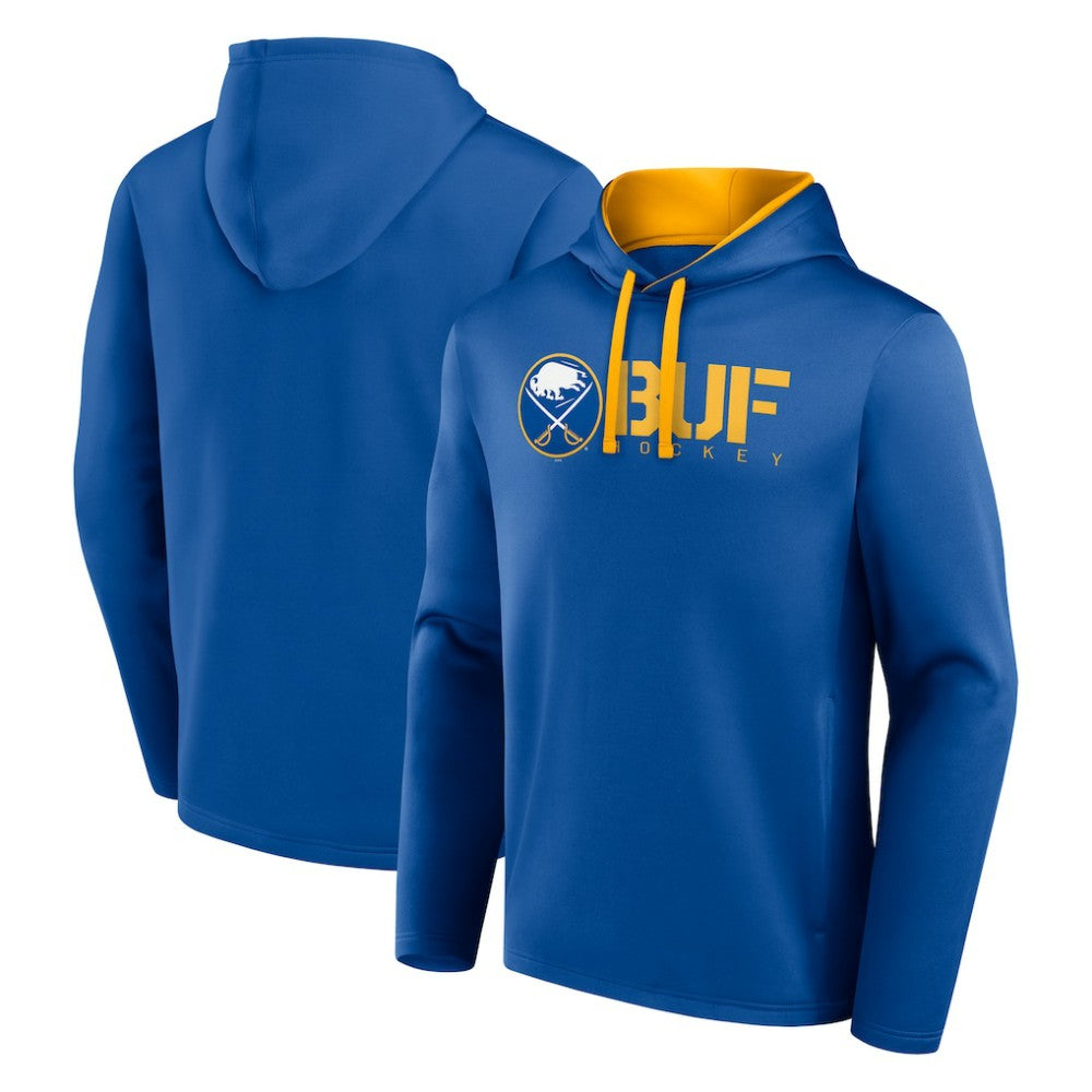 Buffalo Sabres Logo Athletic Head Start Pullover Hoodie - Royal - NHL 202179751