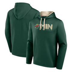 Minnesota Wild Logo Athletic Head Start Pullover Hoodie - Green - NHL 202179753