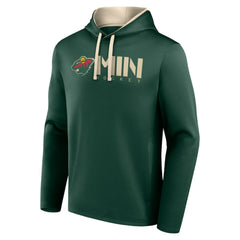 Minnesota Wild Logo Athletic Head Start Pullover Hoodie - Green - NHL 202179753