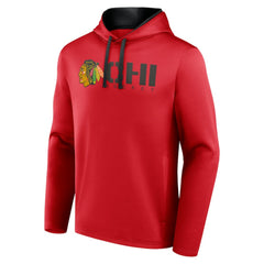 Chicago Blackhawks Logo Athletic Head Start Pullover Hoodie - Red - NHL 202179755
